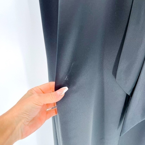 David's Bridal Black Halter Neck Formal  Prom Bridesmaid Dress size 6 - Picture 14 of 14